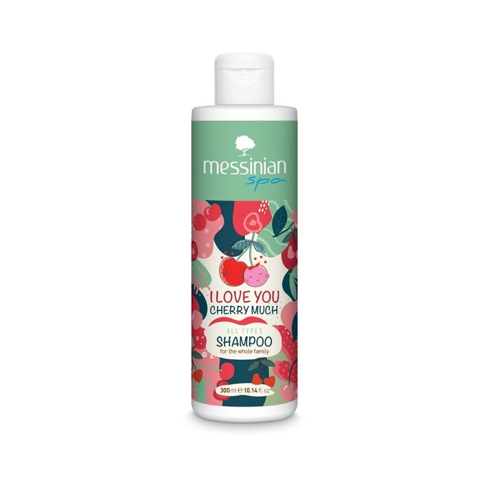 Šampón pro všechny typy vlasů třešně & bavlna & mandle 300 ml