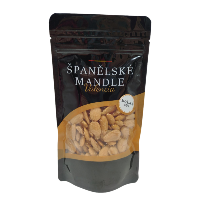 Mandle loupané pražené solené 150 g