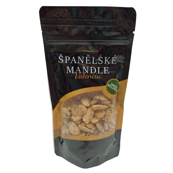 Mandle loupané pražené solené s bylinkami 150 g