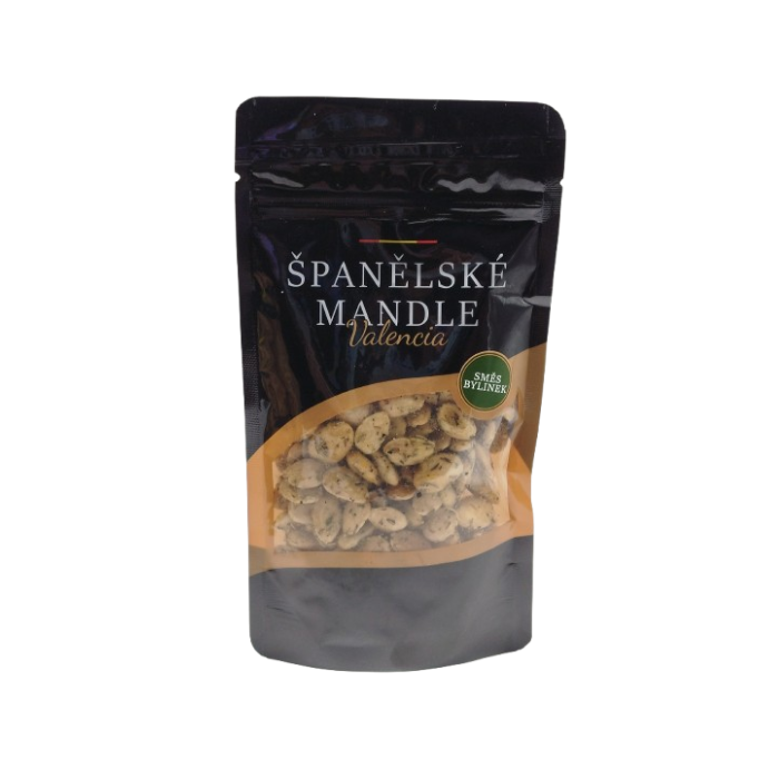 Mandle loupané pražené solené s bylinkami 150 g