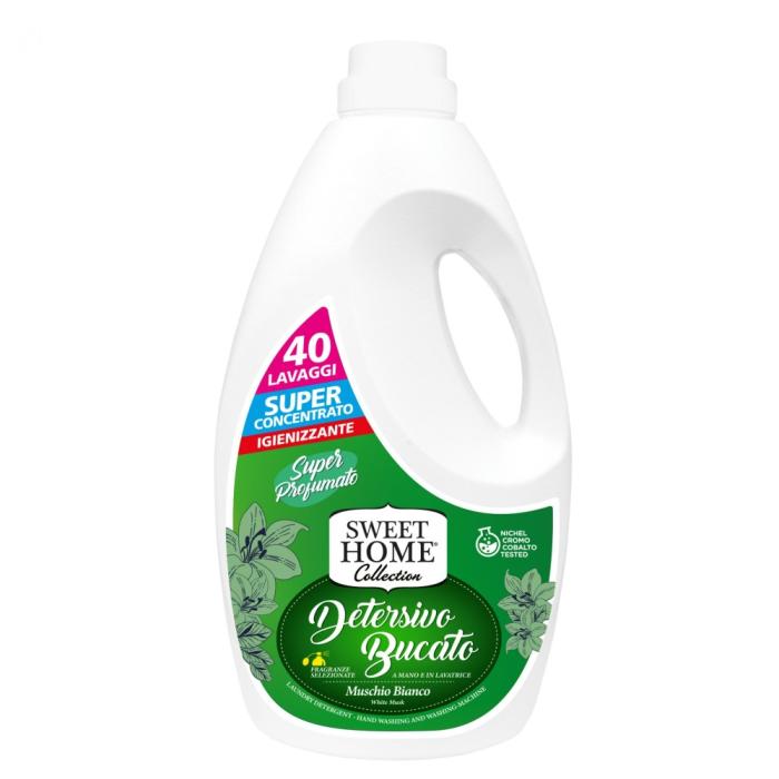 Sweet Home Prací gel Bílý mošus 2 l