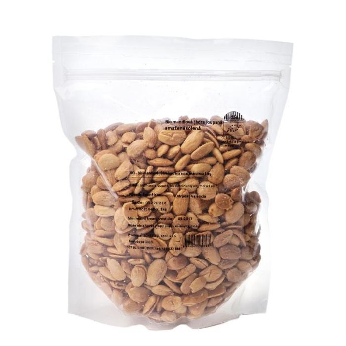 BIO mandle loupané smažené solené 1 kg