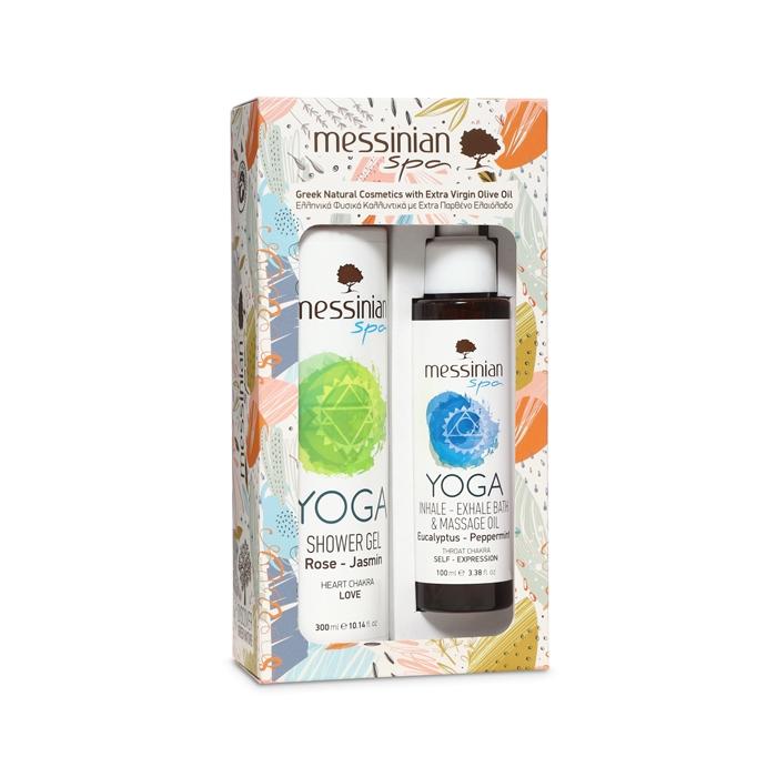 SET YOGA Sprchový gel růže a jasmín & Koupelový a masážní olej 100 ml