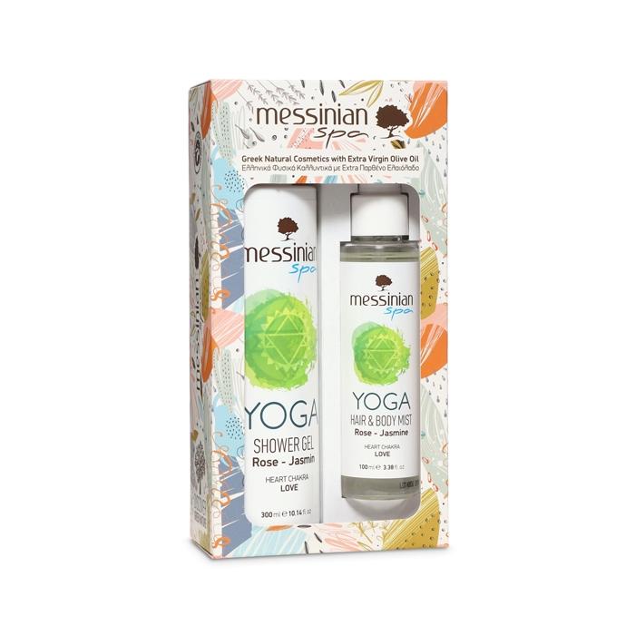 SET YOGA růže a jasmín - sprchový gel 300 ml & vlasový a tělový sprej 100 ml