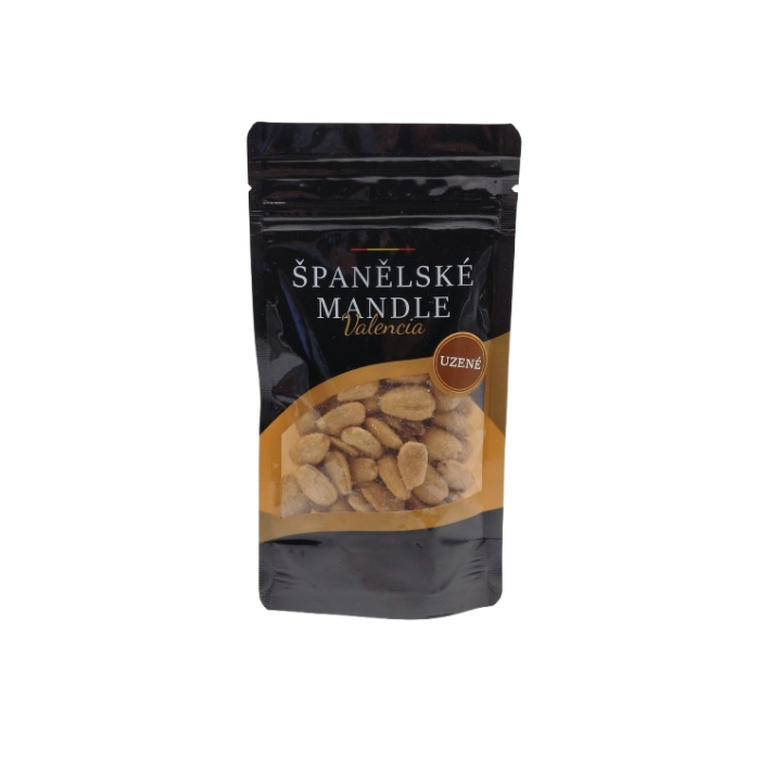 Mandle loupané pražené solené uzené 80 g