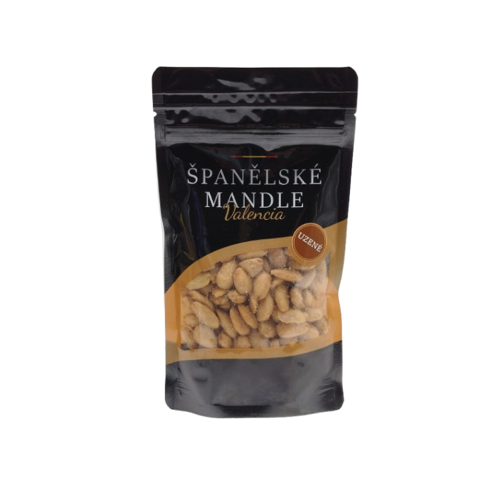 Mandle loupané pražené solené uzené 150 g