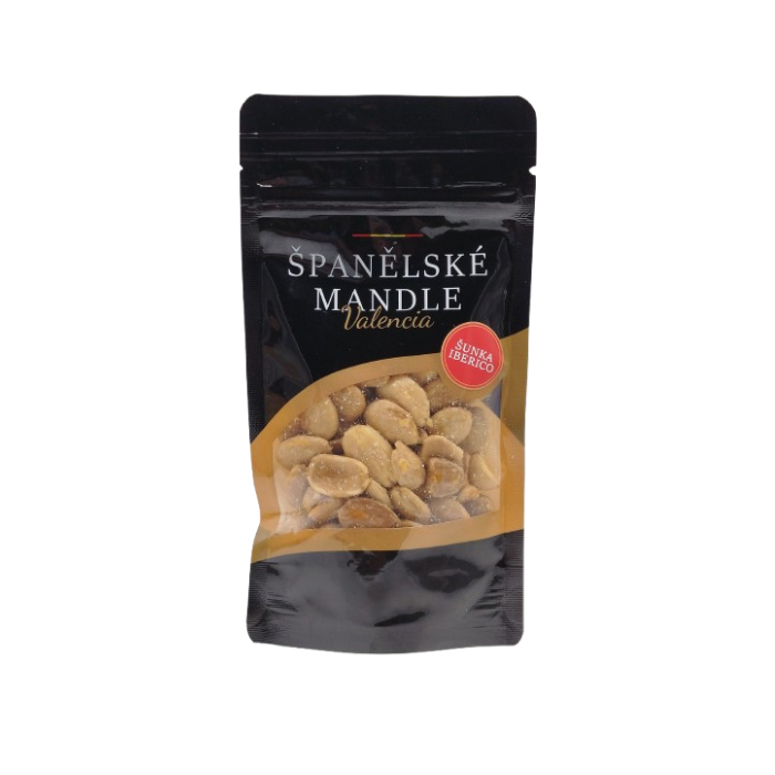 Mandle loupané pražené solené se šunkou Iberico 80 g