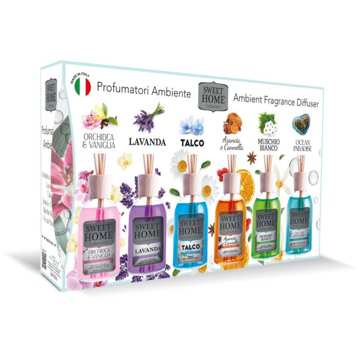 Sweet Home Dárkový set Aroma difuzérů 6x30 ml