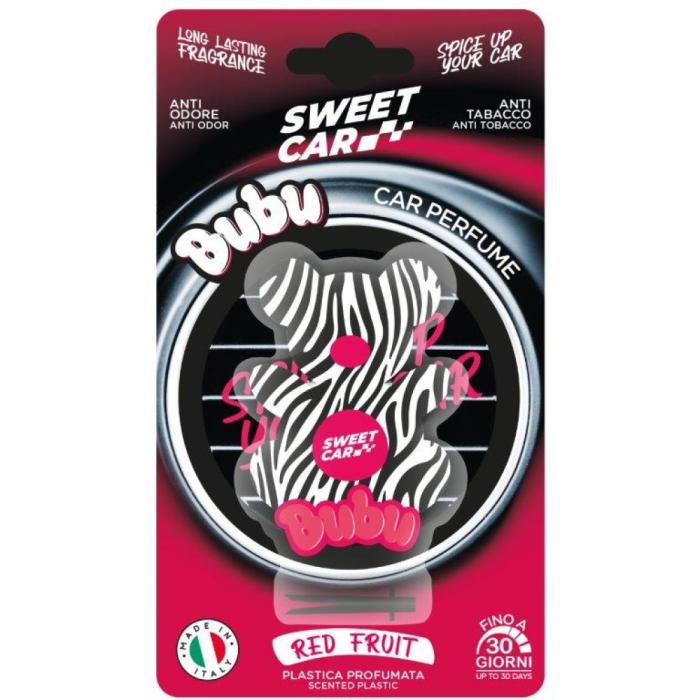 Sweet Car Vůně červeného ovoce do auta ve tvaru medvídka Bubu
