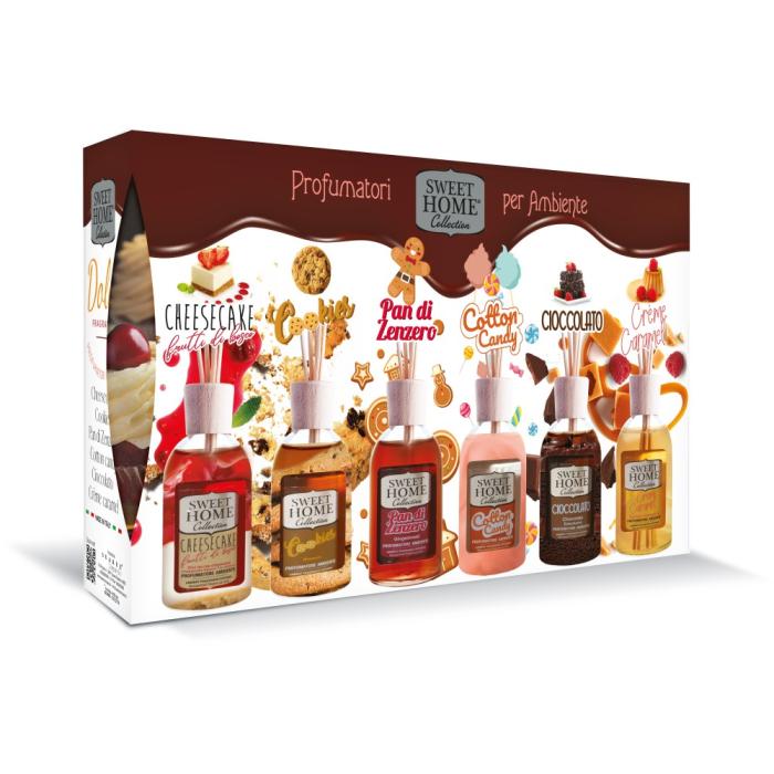 Sweet Home Dárkový set Aroma difuzérů 6x30 ml - Sladké pokušení
