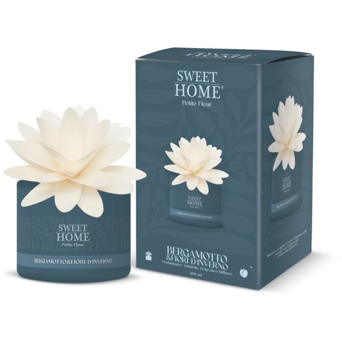 Sweet Home Aroma difuzér s dřevěnou květinou Bergamot & Zimní květy 200 ml