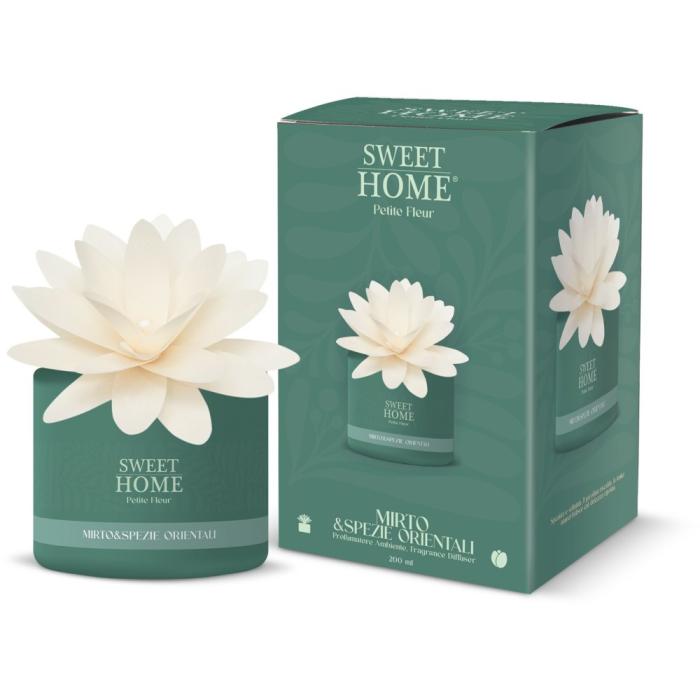 Sweet Home Aroma difuzér s dřevěnou květinou Myrta & Orientální koření 200 ml