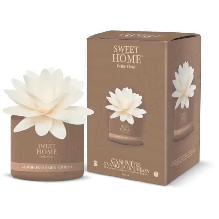 Sweet Home Aroma difuzér s dřevěnou květinou Kašmír & Bourbon vanilka 200 ml