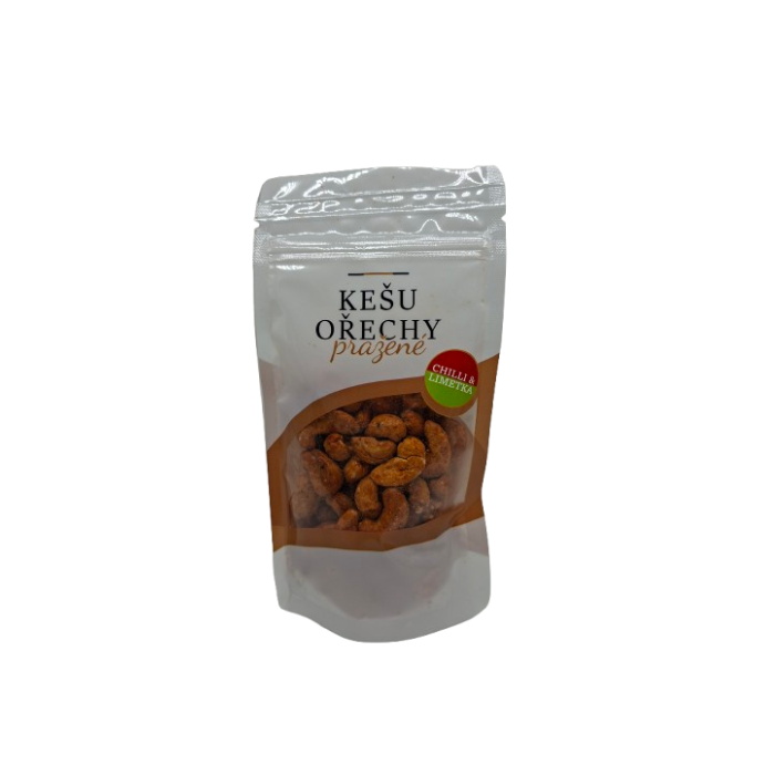 Kešu ořechy pražené solené s chilli a limetkou 80 g