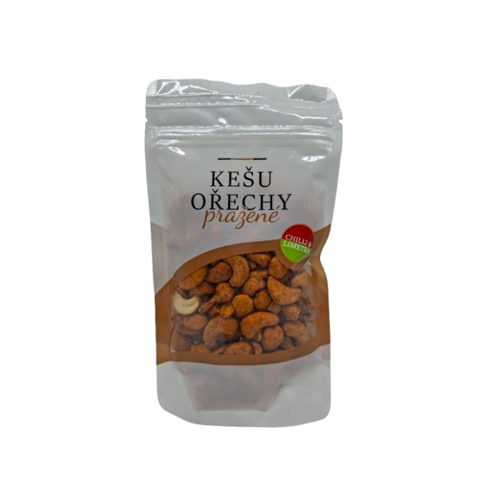 Kešu ořechy pražené solené s chilli a limetkou 150 g