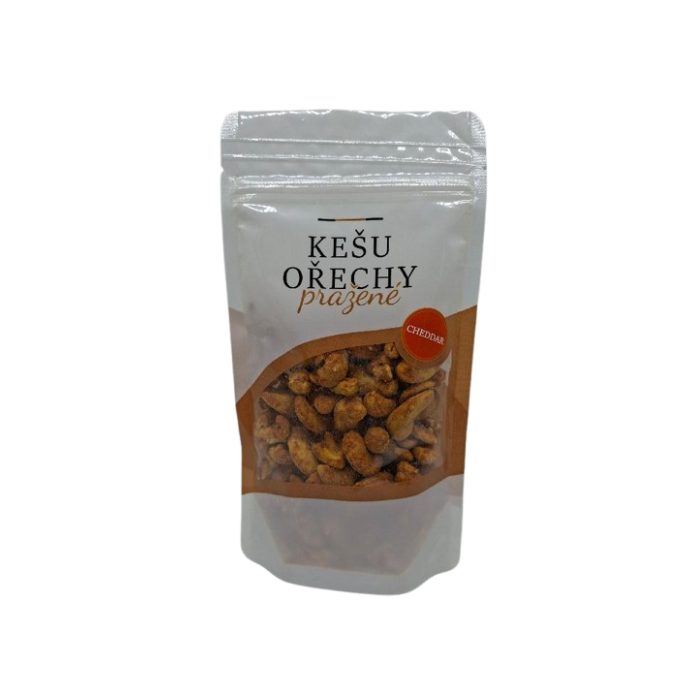 Kešu ořechy pražené solené s cheddarem (čedarem) 150 g