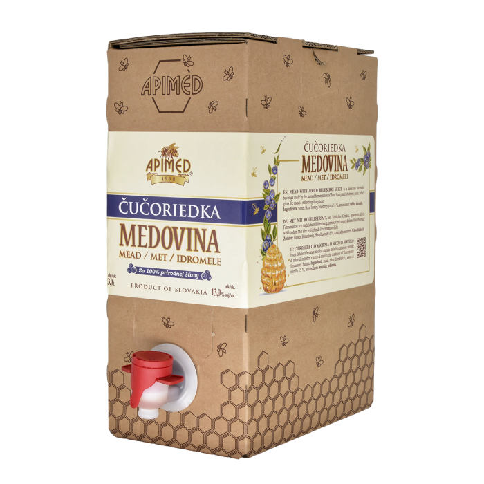 Medovina s borůvkovou šťávou 3 l