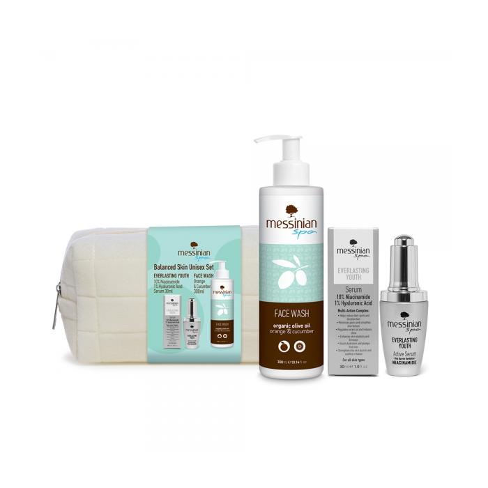 SET Sérum Niacinamid & Kyselina hyaluronová 30 ml + Mycí gel na obličej okurka & pomeranč 300 ml