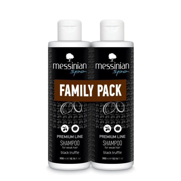 Šampón pro oslabené vlasy s černým lanýžem 2x300 ml