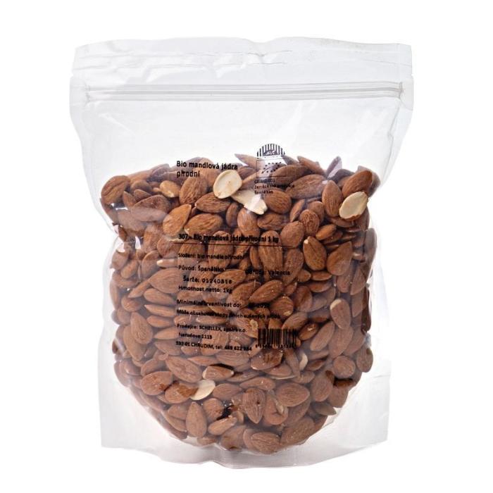BIO mandle přírodní 1 kg - RAW