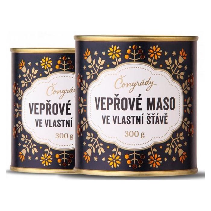 Vepřové maso ve vlastní šťávě 300g