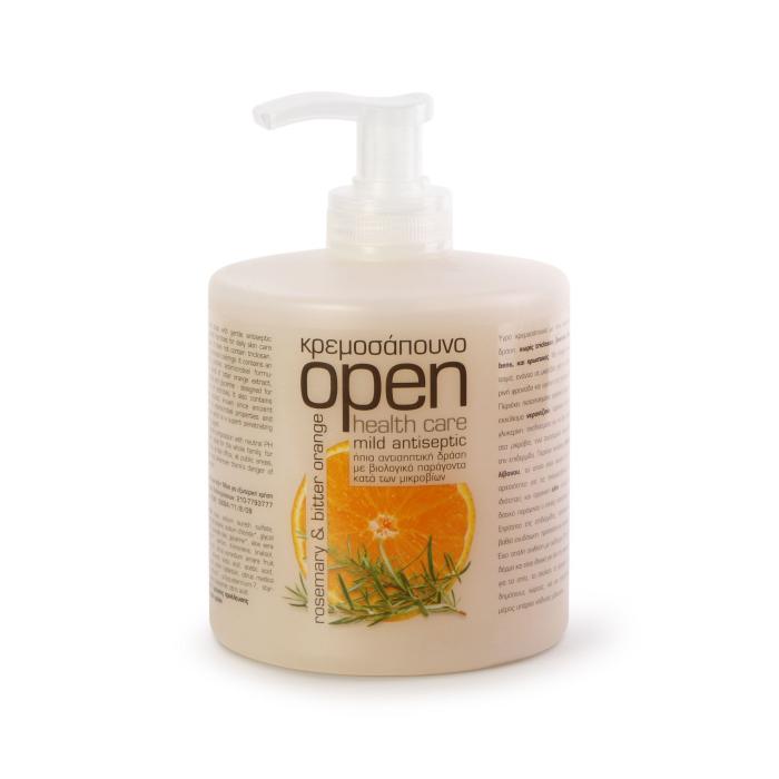 OPEN Antiseptické mýdlo rozmarýn & hořký pomeranč - 500 ml