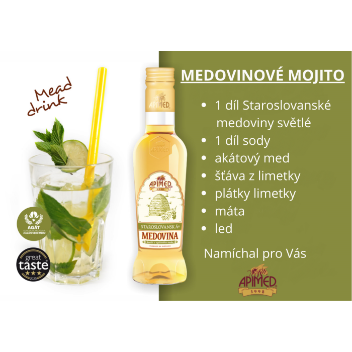 Dárková kazeta LUX + Staroslovanská medovina světlá AKÁTOVÁ 0,75 l