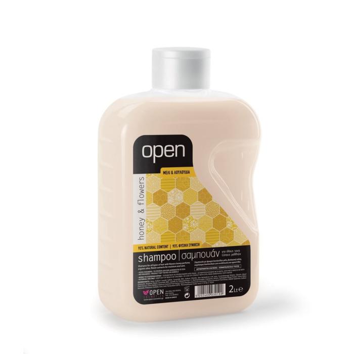OPEN Šampón pro všechny typy vlasů med & květiny 2 l