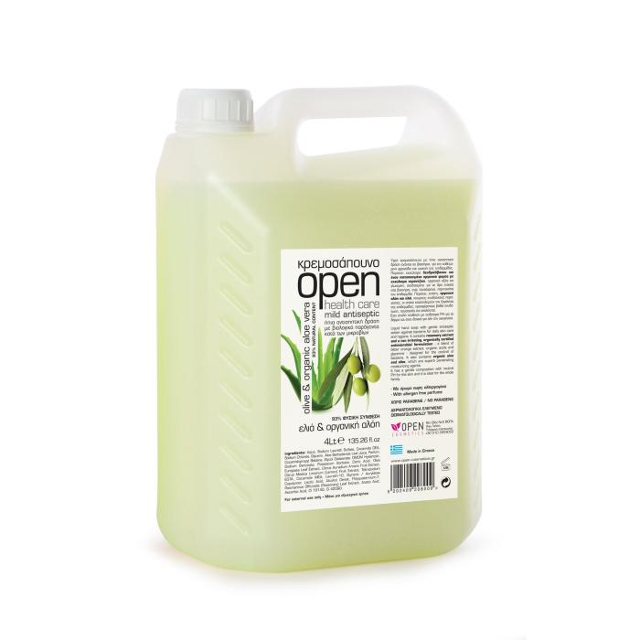 OPEN Antiseptické mýdlo olivy & přírodní aloe vera - 4 l